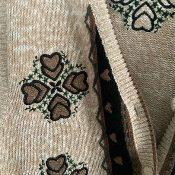 Christopher & Banks Beige and Brown Knit Vest - Picture 3 of 4